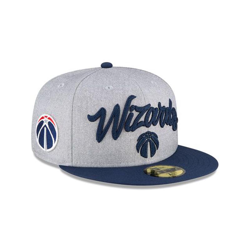 NBA Washington Wizards Draft 59Fifty Fitted (QTD6030) - Grey New Era Caps